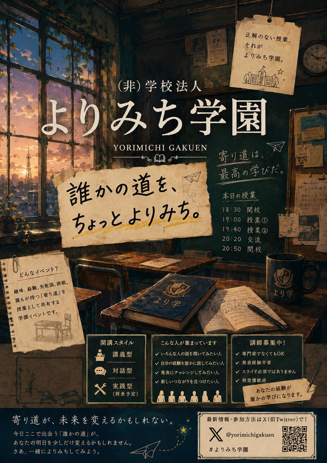 (非)学校法人　よりみち学園